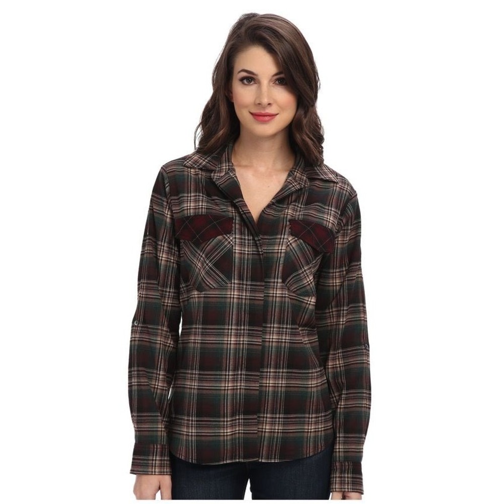 Sam Edelman Plaid Button Front Shirt Size Small Soft Flannel Fall/Winter Jacket